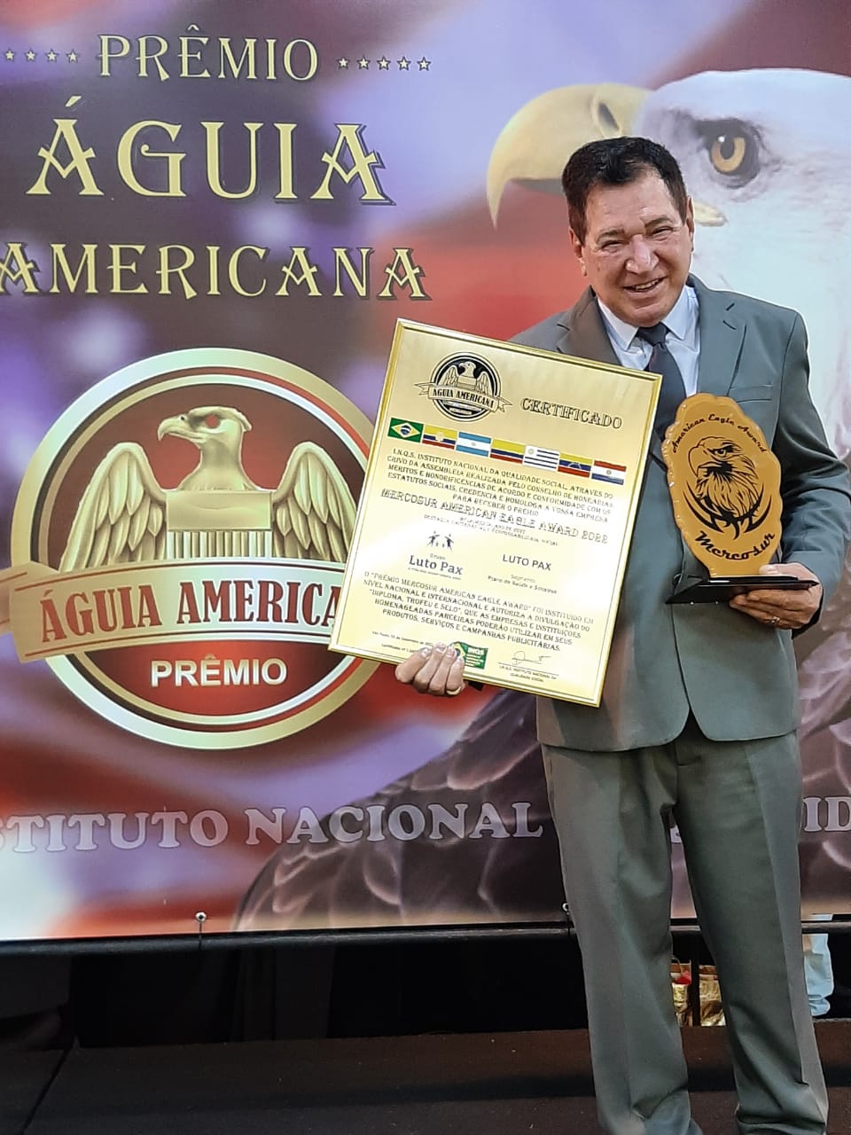 Luto Pax, pela quarto ano consecutivo é agraciada pelo prêmio Águia Americana